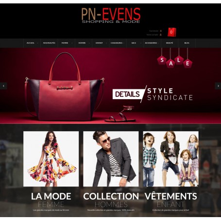 Site de vente dropshipping pr t porter et maroquinerie de